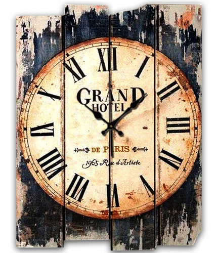Reloj De Pared Rústico Grand Hotel 0