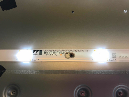 Tira Leds Rca L39nxsmartfs, Precio Por Cada Tira De 8 Leds 1
