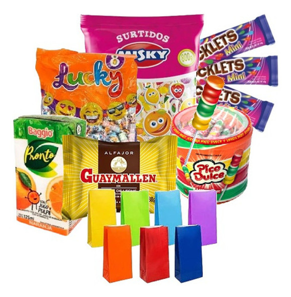Combo Golosinas 40 Chicos + Bolsas Papel Fiestissima Liniers 0