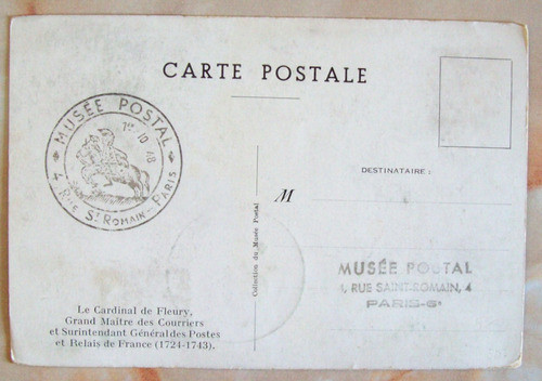 Francia - Tarjeta B&n Fleury Museo Postal Paris 1948 L3018 1