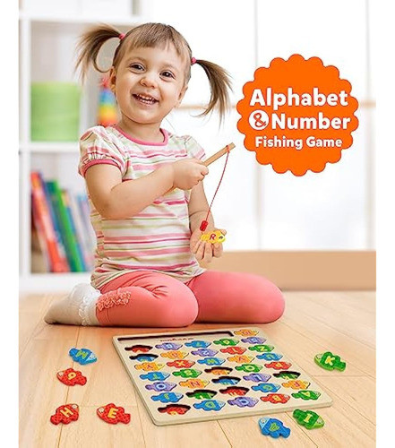 Coogam Juego De Pesca De Números Del Alfabeto 1