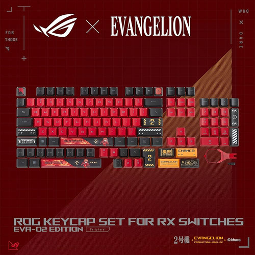 Juego De Teclas Asus Rog Abs Para Interruptores Mecánicos Óp 0