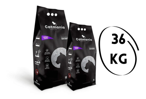 Arena Sanitaria Aglomerante Catmania Pack 18+18 Kilos 0