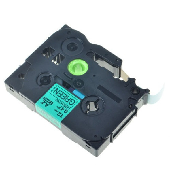 1pk Tz-731 Negro Sobre Verde Etiqueta Cintas Tze-731 Para Br 1