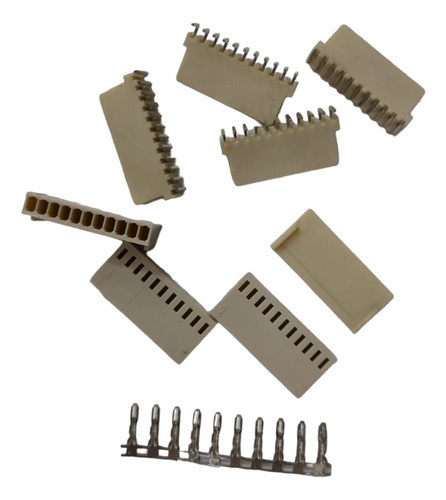 Kit X 18u De 12 Pin 90° Terminal Molex Hembra Macho Pin Htec 0