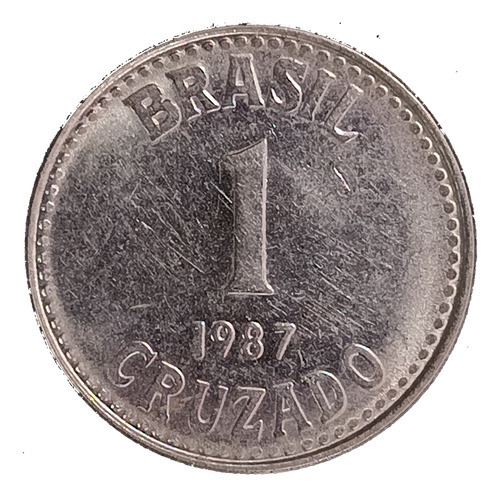 Brasil 1 Cruzado 1987 Excelente Km 605 0