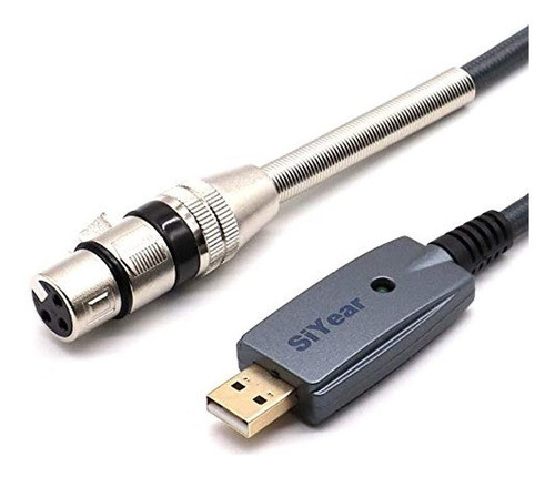 Cable De Micrófono Usb De Siyear, Xlr Hembra A Usb Macho Cab 0