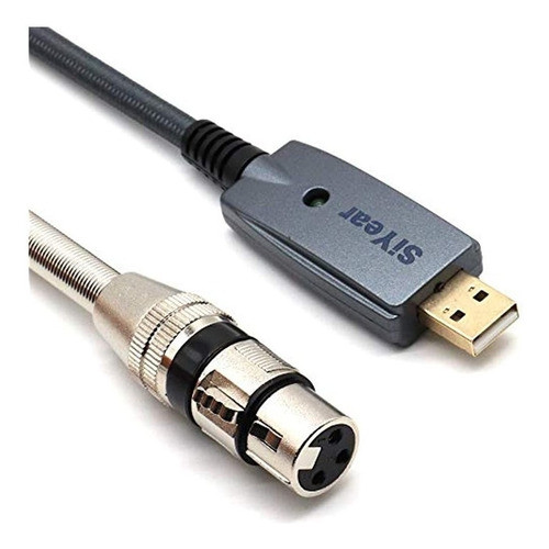 Cable De Micrófono Usb De Siyear, Xlr Hembra A Usb Macho Cab 1
