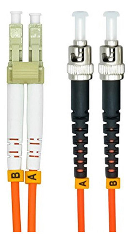 Jeirdus - Cable De Fibra Optica Multimodo (6.6 ft, Lc A St, 1