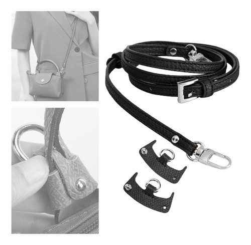 4 Alça De Bolsa Bolsa Universal Alça De Ombro Alça Preto 1