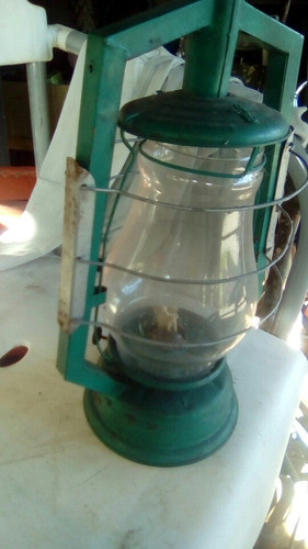 Antiguo Farol A Queroseno Original Adorno Uso Colección 0