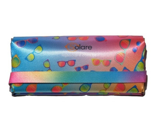 Estojo Solare Para Óculos Com 3 Divisórias Feminino 0