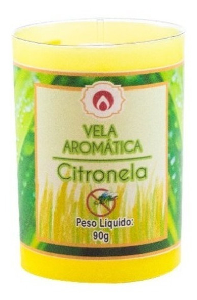 10 Velas Repelente Aromatizadas Natural Citronela (90g) 25hs 1 10 Velas Repelente Aromatizadas Natural Citronela (90g) 25hs 1