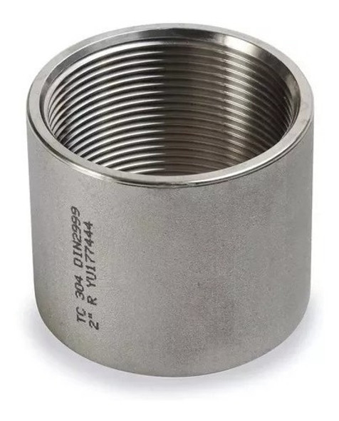 Cupla Acero Inoxidable 1 1/2  Calidad 304 1