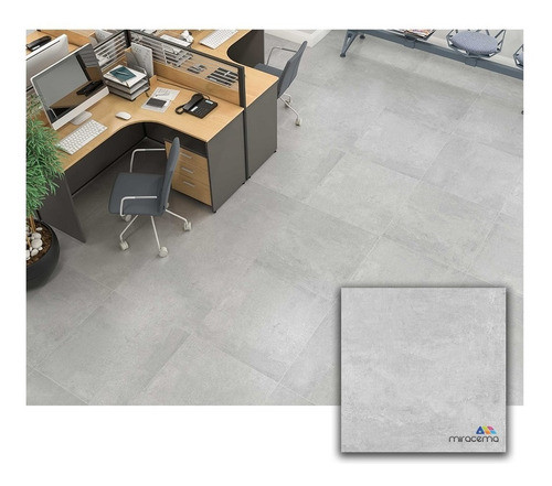 Porce. 60x60 Rectificado Smoke Gris Rustico Satinado 2da 0