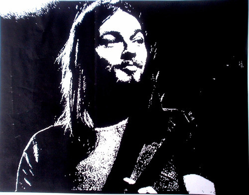 Stencil David Gilmour Pink Floyd 29 X 29cm Y Personalizados 1