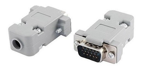 Capucha Shell Dsub Db15 15pin Soldadura Cable Extremo Conect 0