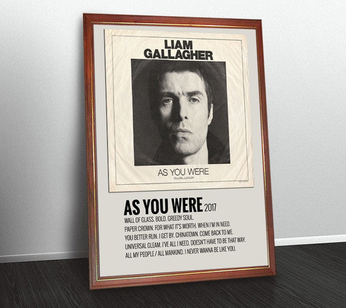 Liam Gallagher Poster Album As You Were En Cuadro 0