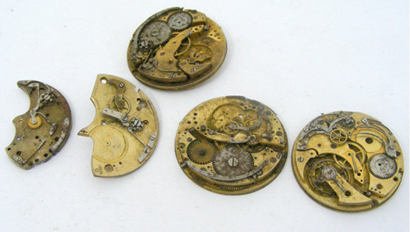 3 Maquinas De Cronografos Incompletas, P/ Reparar Repuestos 0