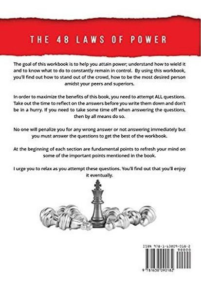 Book : Workbook For The 48 Laws Of Power By Robert Greene - 1
