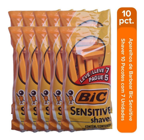 Aparelho De Barbear Bic Leve 70un E Pague Só 50un Barbeador 0