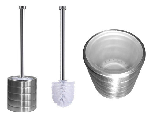 Escobilla De Baño Acero Inoxidable Y Vidrio Templado Oferta! 0