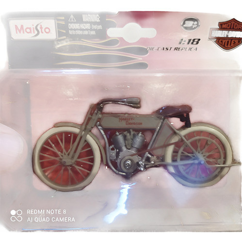 Moto Harley Davidson Esc 1 18 Maisto Coleccion Antigua 11cm 0