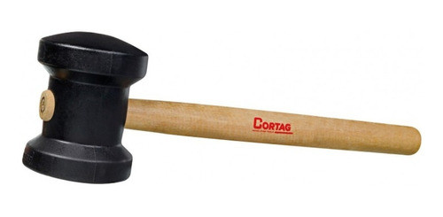 1 Martelo De Borracha 80mm Preto Cortag 0