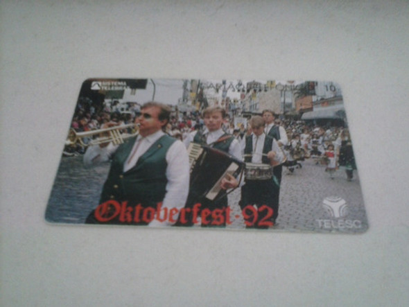 Cartão Telefônico - Oktoberfest 92 - Casa Da Moeda 0