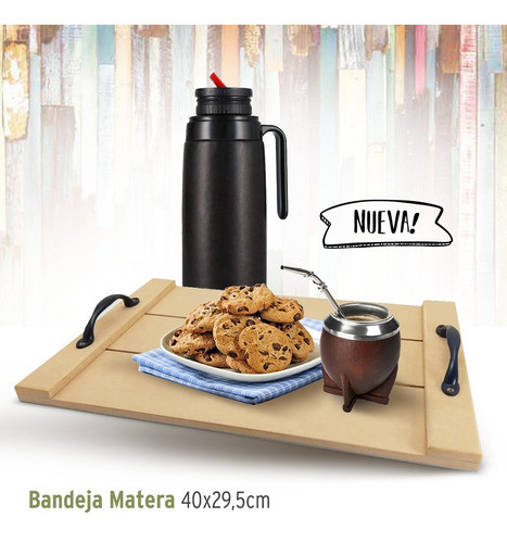 Bandejas Materas Fibrofácil Desayuno 40x30 Promo X3 Unidades 1