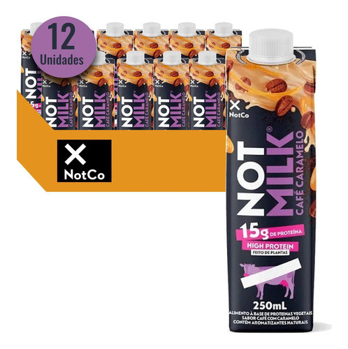 High Protein Not Milk Café Caramelo 250ml (12 Unidades) 0