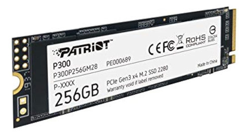Patriot P300 M.2 Pcie Gen 3 X4 256gb Ssd De Bajo Consumo De 1
