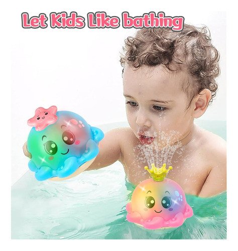 ~ Grueso? Juguetes De Baño Para Bebés, Rocía Agua Automática 1