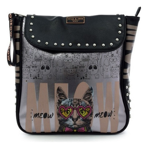 Bolso De Viaje Teens  Meow Meow  Gatito 0