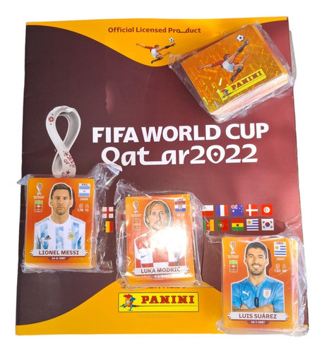 Qatar 2022 World Cup Panini Album + 150 Figuritas Distintas 0