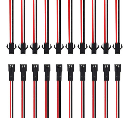 Conectores Jst Sm 2-pins 2p Hembra Y Male Plug [ 10 Pares] 1