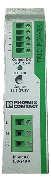 Fonte De Alimentação Phoenix Contact Trio-ps/1ac/24dc/2.5 1