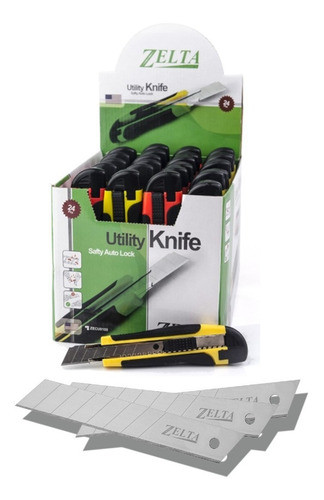 Kit Cutter Zelta 18 Mm X 24 Un. + 20 Hojas De Repuesto 0