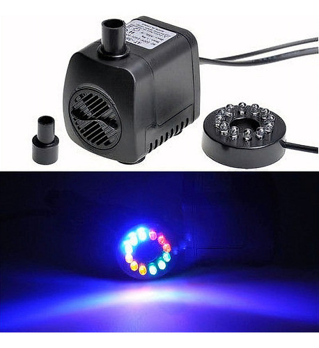 Bomba De Agua Sumergible De 800l/h 110v Led Para Acuario Pec 1