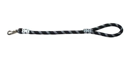 Guia De Corda Lisa Para Cachorro E Gato  60 Cm Preta 0