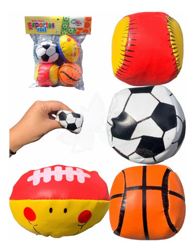 Bolinha Esporte Baby Brinquedo Infantil Espuma Mini Bola 0