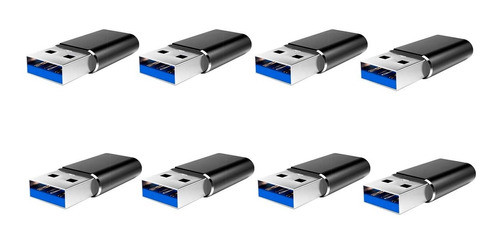 Kit 8 Adaptadores Usb C Hembra A Usb Macho Celular Otg !! 0