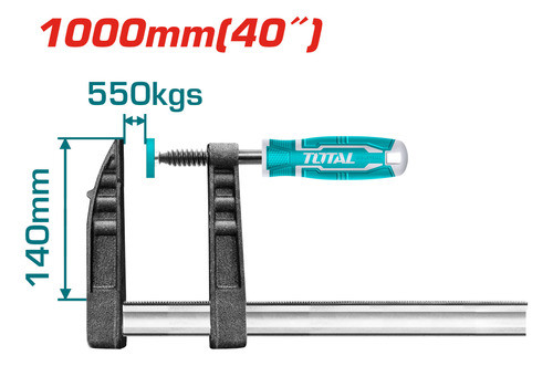 Prensa Sargento Total 140x1000mm 550kg Industrial Tht1321401 1