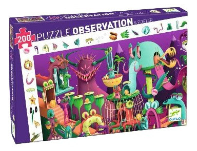 Puzzle Observación Videojuegos 200 Pzs+poster Djeco- Upalalá 0