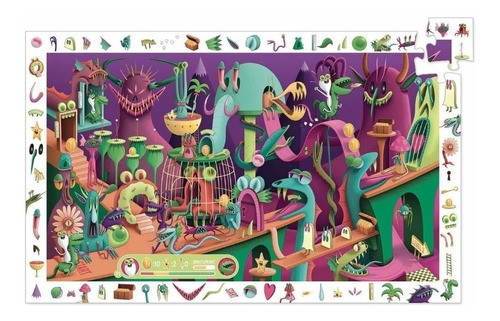 Puzzle Observación Videojuegos 200 Pzs+poster Djeco- Upalalá 1