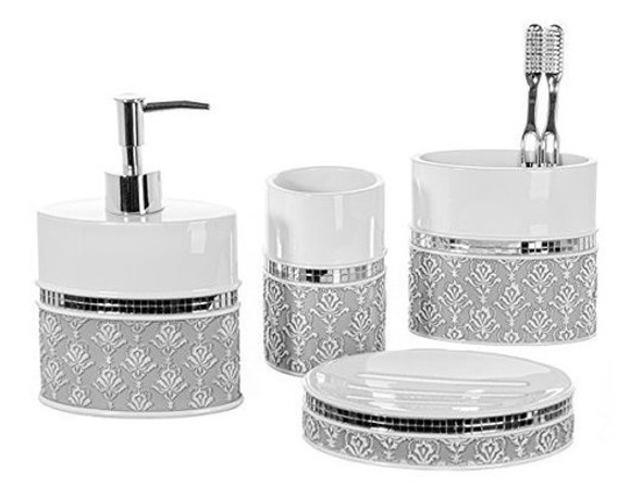 Juego De Accesorios De Baño De 4 Piezas Con Aromas Creativos 0