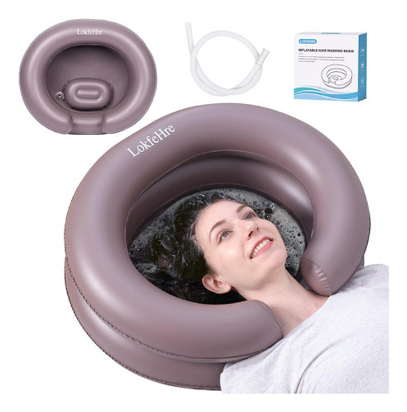 Inflable Portatil Grande Para El Lavado De Cabello Brown 0