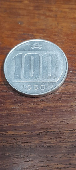 Moneda Argentina De 100 Australes 0