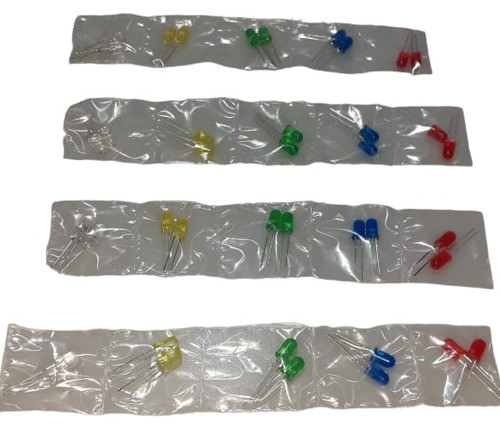 Diodo Led Pack X 8 Unidades Arduino Y Proyectos 5mm 0