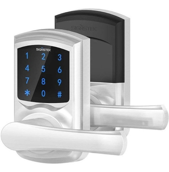 Cerradura Electronica Signstek Con Pantalla Tactil. Plateado 0